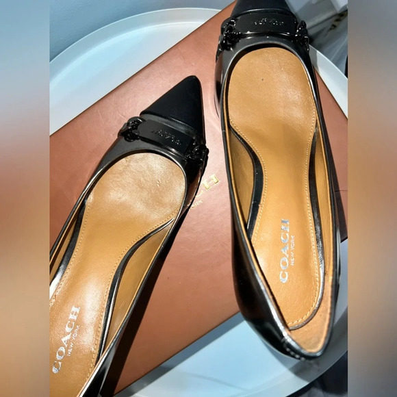 Coach Metallic Leather Sandal Size 5.5 - Picture 14 of 15